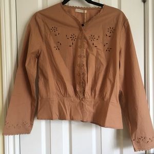 Doen Thyme top in Macaroon NWT